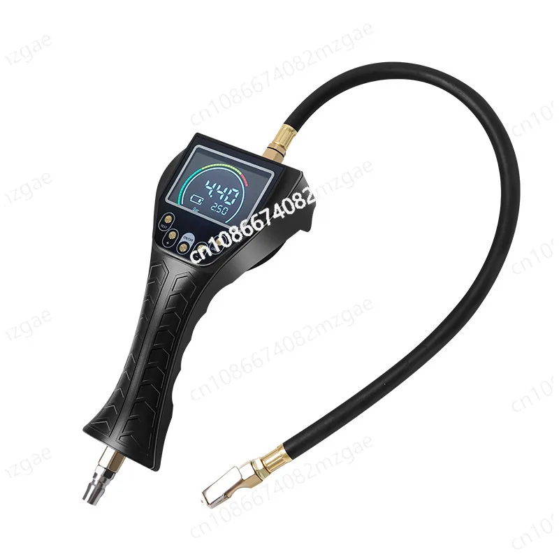 

Automatic tire inflator preset pressure automatic charging and deflating