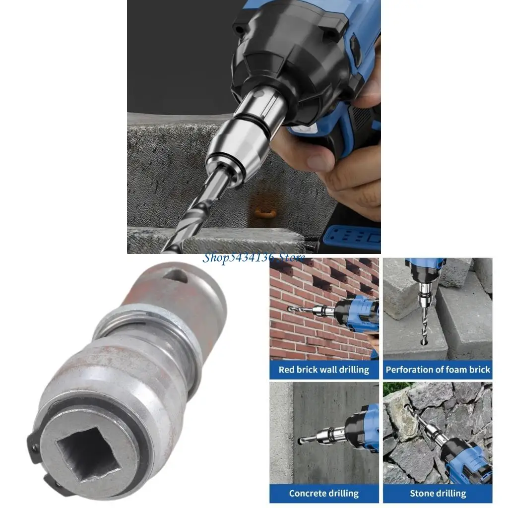 

H7ED Drill Chucks Adapter Electric Hammer Drill Head Convert Impact Driver Hammer