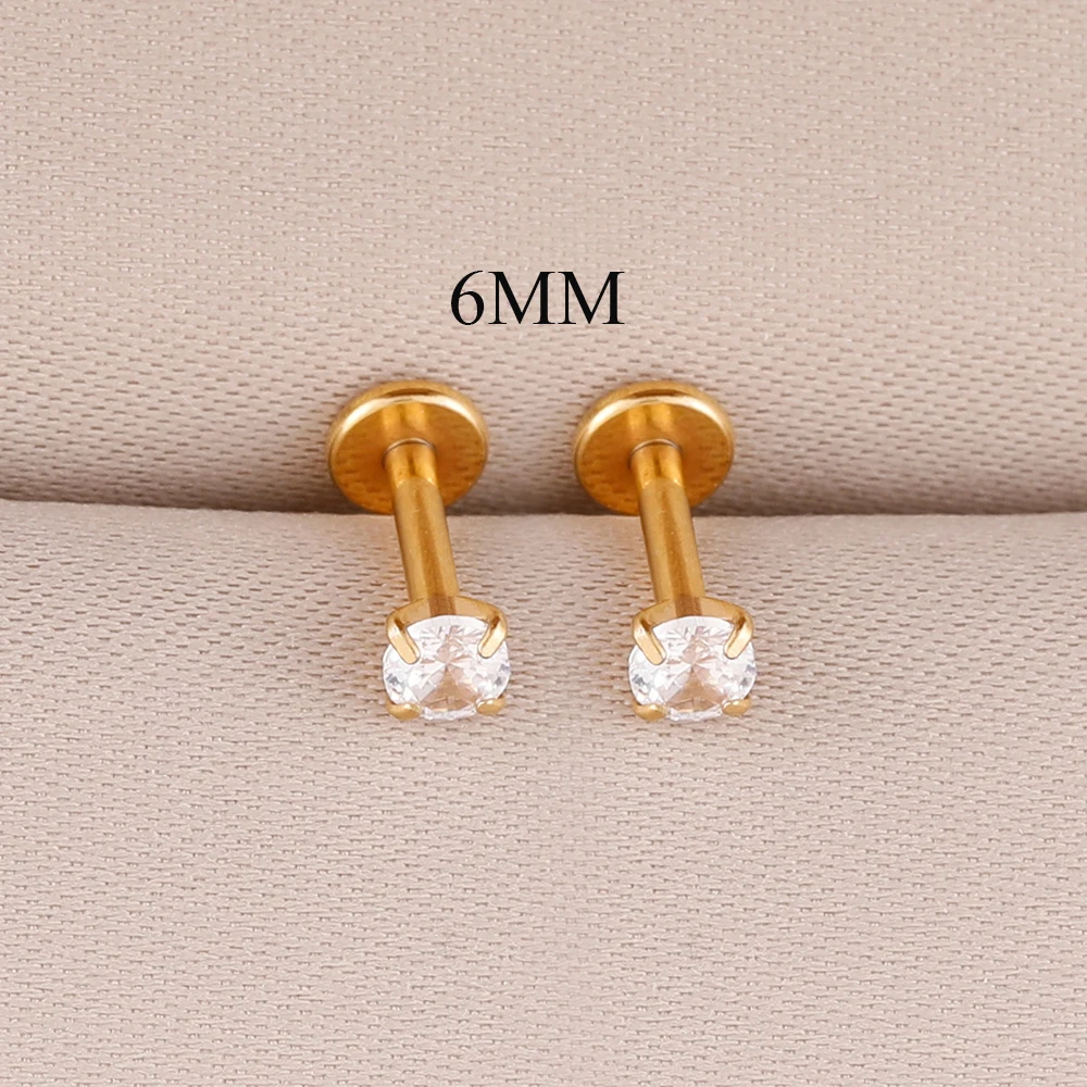 2pcs Stainless Steel Piercing  - Body Jewelry Cartilage Earrings ulasan dan harga
