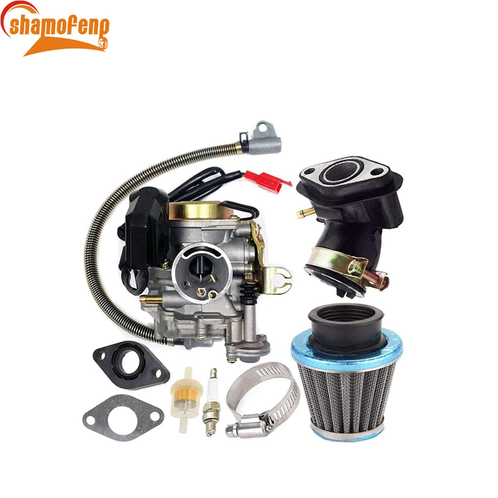 For GY6 49CC 50CC 80CC PD18J 18mm 139QMB 139QMA ATV QUADS GO KART BUGGY Motorcycle scooter dirt bike Carburetor Kit