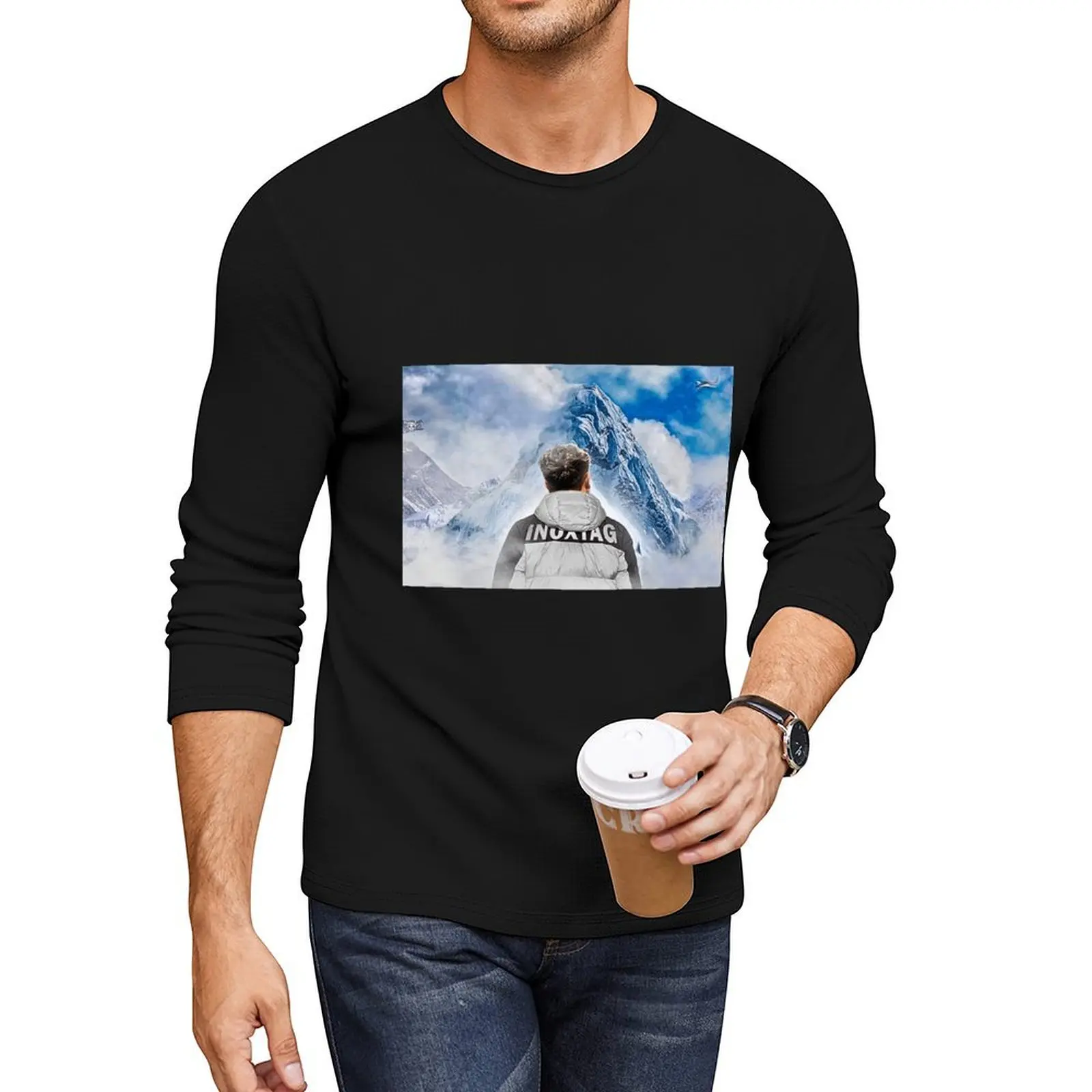 inoxtag everest - inox Long T-Shirt graphic t shirt Men's clothing