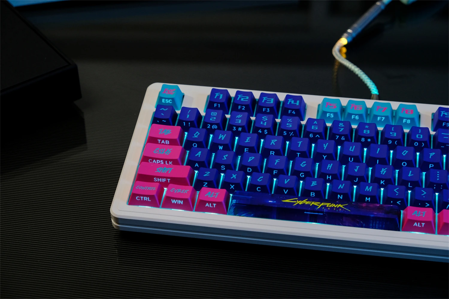 GMK teclas de retroiluminación lateral, perfil de cereza, PBT DYE-SUB para teclado