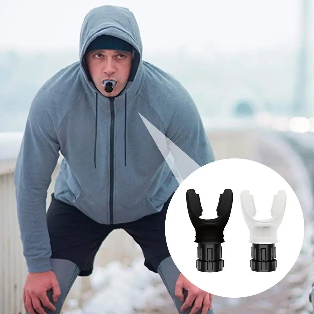 معدات تمارين اللياقة البدنية للتنفس من السيليكون، جهاز تمرين التنفس المقاوم القابل للتعديل #5