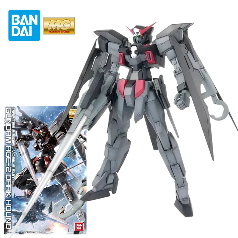 

Bandai MG Gundam Age-2 Dark Hound, коллекция экшн-фигурок, аниме Gunpla, мобильный костюм, игрушки для мальчиков, подарки