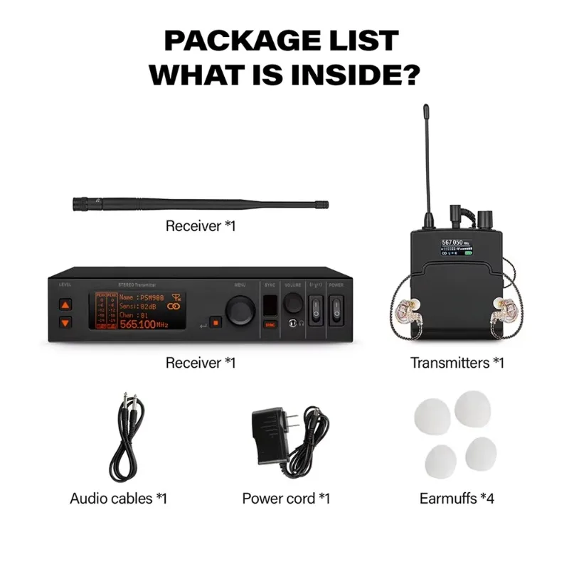 Sistema de Monitoreo Inalámbrico Profesional PSM900, 1 Canal, Entrada Estéreo In-ear, Monitor Inalámbrico