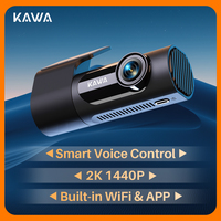 KAWA Car DVR D6 Dash Camera for Car 1440P Video Recorder Voice Control 24H Parking Mode App Control Night Vision Dash Cam