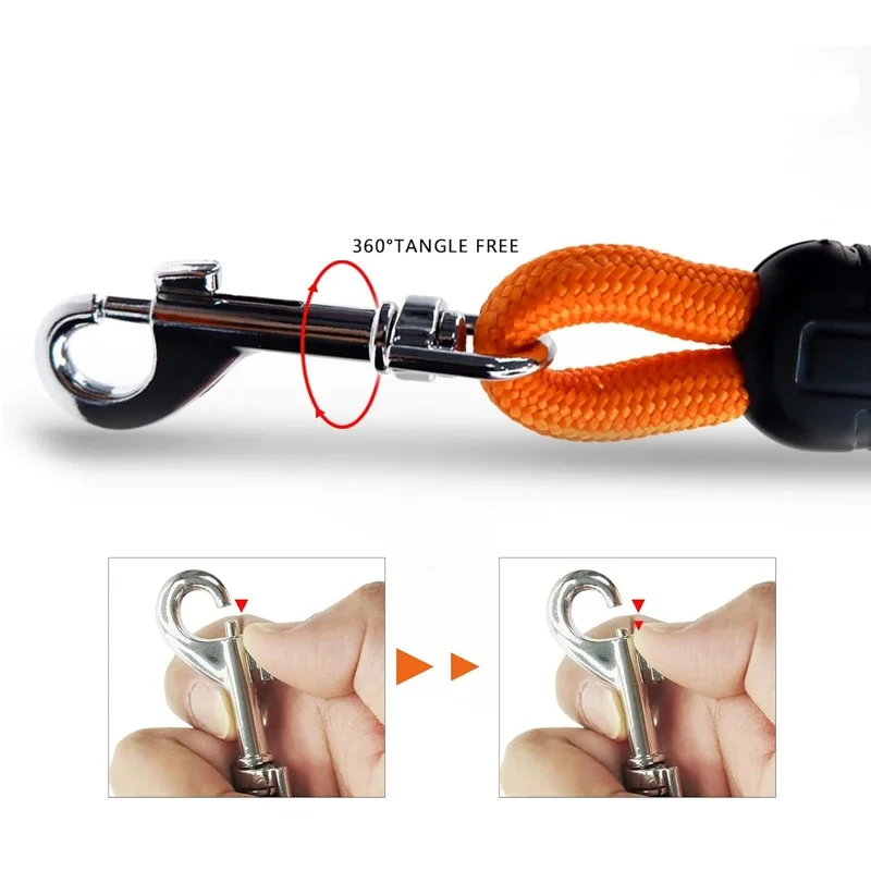 Laisse de chien d'entraînement à corde longue de 5M/10M/15M-laisse de plomb pour chiens d'entraînement d'agilité de rappel en Nylon robuste pour laisse de chien de taille moyenne et grande