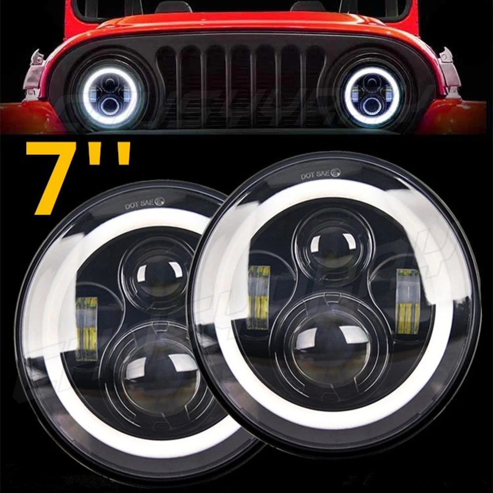 CHUSYYRAY Car Driving DRL Fog Light  COB Angel Eyes Environmental Waterproof Daytime Running Bulbs Motorcycle Headlights