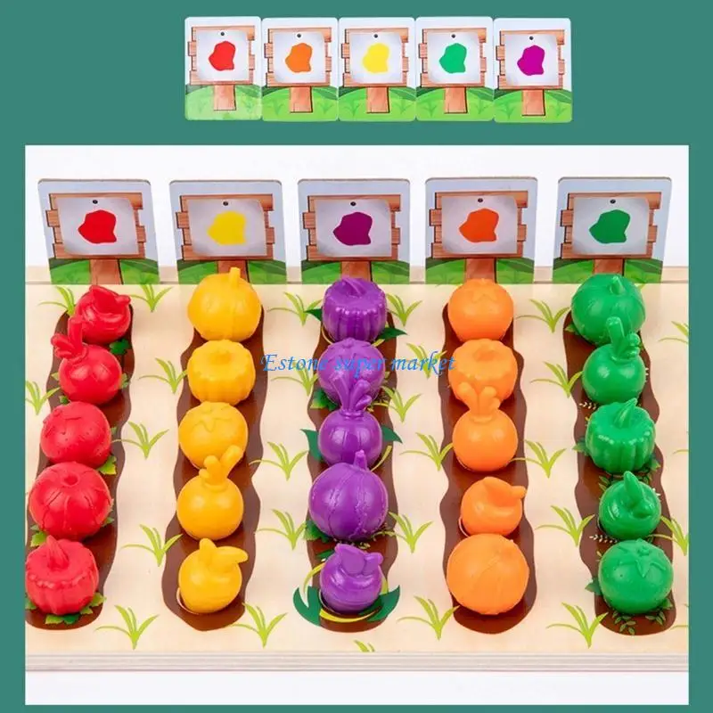 090B Trò chơi trí tuệ giác quan Bảng dạy đồ chơi đếm màu sắc phù hợp cho bé trai bé gái