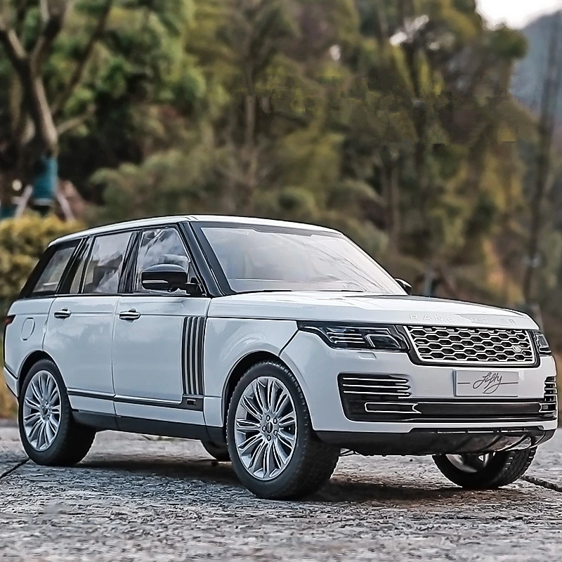 1/18 Land Range Rover Sports Alloy Car Model Diecast Metal Off-road Vehicles Car Model Simulation Sound and Light Kids Toy Gifts