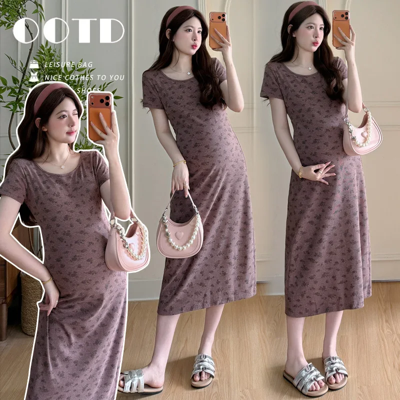 vestido-de-maternidad-verano-2026-estampado-ajustado-con-cuello-redondo-y-manga-corta-para-mujeres-embarazadas-suave-y-elastico-para-uso-diario