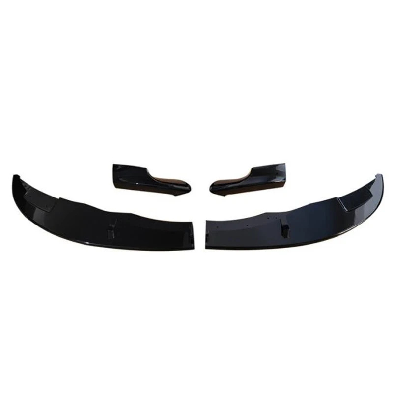 For 3PCS BMW M3 E90 E92 E93 Front Bumper Diffuser Lip Splitter Anti - Collision Decorative Black Accessories Refit 2007-2013