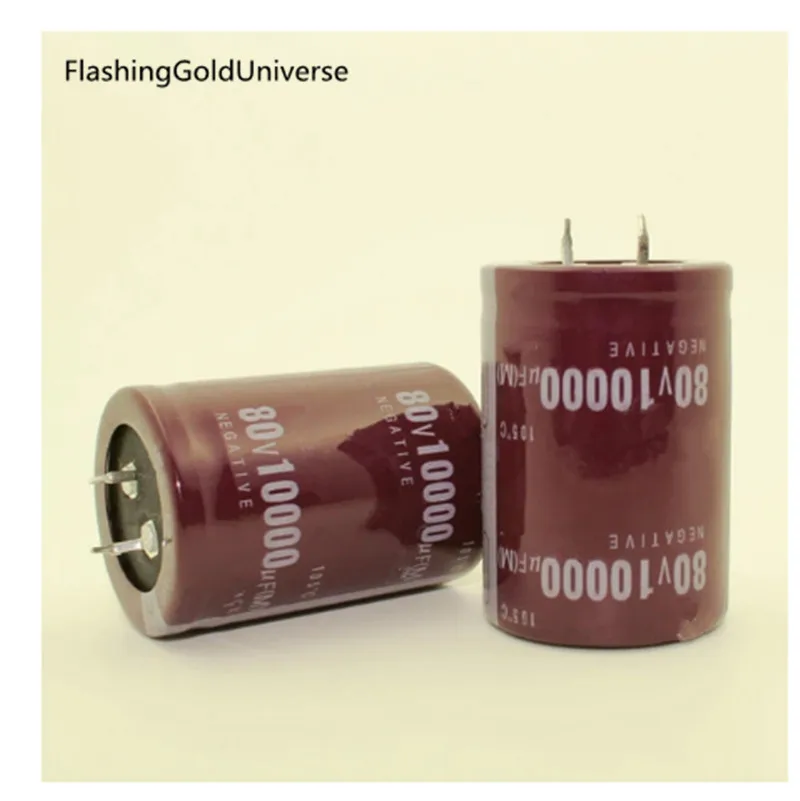 20PCS--2PCS 80V10000UF 10000UF 80V  Electrolytic Capacitors volume: 35X50MM  New