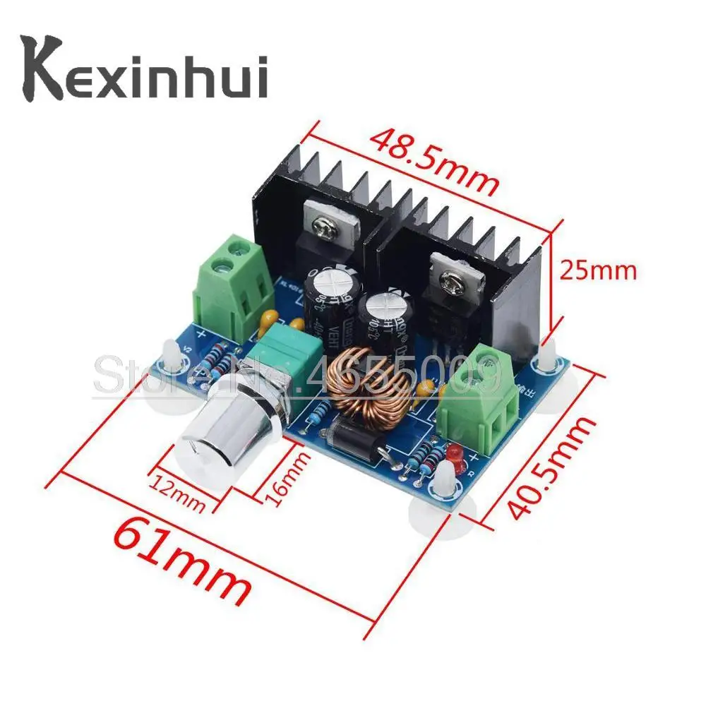 XH-M401 DC-DC Step Down Buck Converter Power Supply Module XL4016E1 PWM Adjustable 4-40V To 1.25-36V Step Down Board 8A 200W