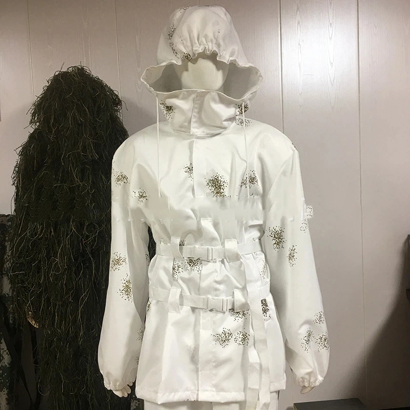 Costume Ghillie numérique de neige, vêtements de Camouflage de survie Cs Jesus, costume Ghillie de poulet de chasse