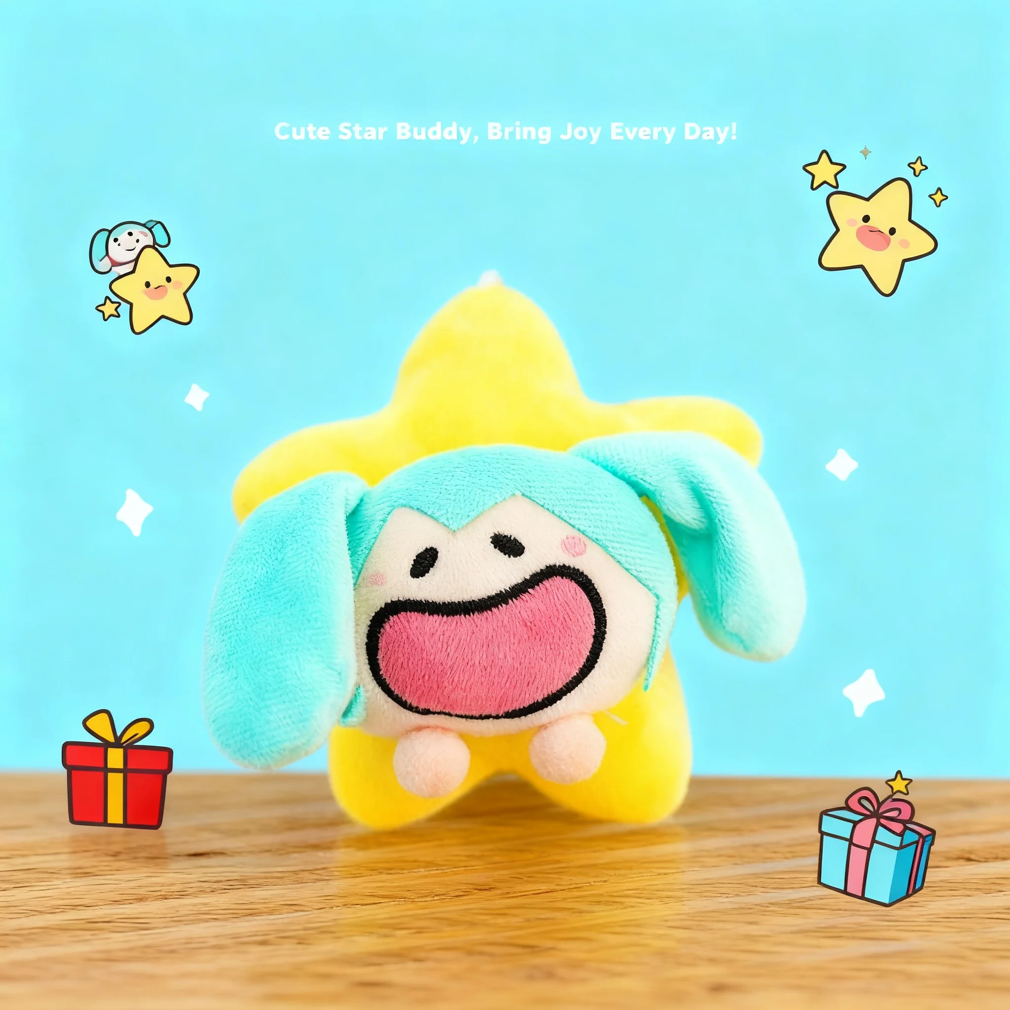Cute Hatsune Miku Plush Keychain Plush Toy Doll Cartoon Character Plushie Bag Charm Keyring Stuffed Animal Soft Toy Anime