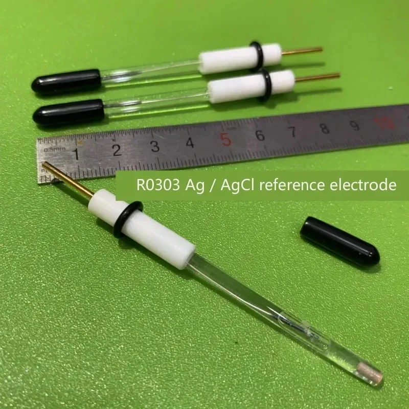 Silver silver chloride reference electrode. R0303 Ag / AgCl reference electrode. Removable and liquid filled.