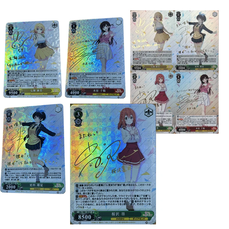 Juego completo de tarjetas coleccionables de Anime para niños, regalos de Navidad, ella Sexy, Ichinose, Chizuru, Asami, Nanami, Sakurasawa, Sumi, DIY