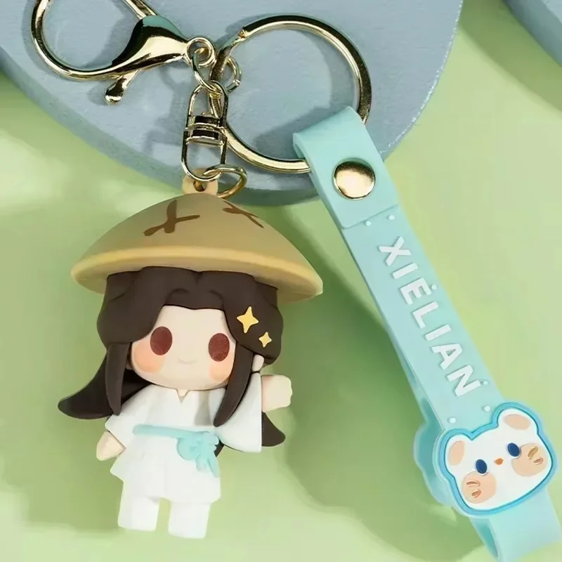 New Tianguan Blessing Keychain Xie Lianhua Cheng Anime Backpack Pendant Kawaii Cartoon Model Doll Toy Doll Surprise Gift