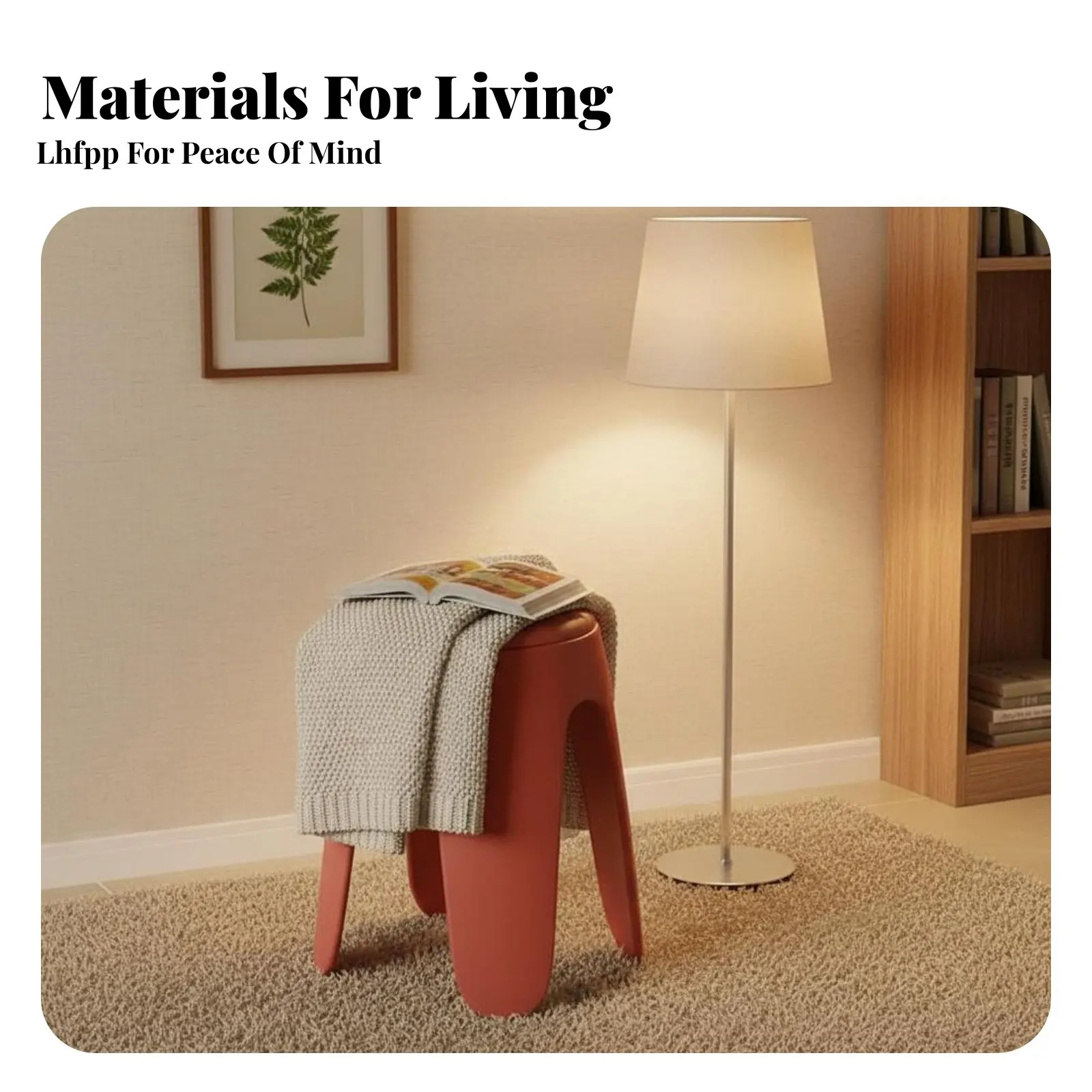 Stackable Utility Stool Space-Saving M-Shaped Leg Stool Modern Design Waterproof Top for Apartment Dwellers, Students, Kitchen