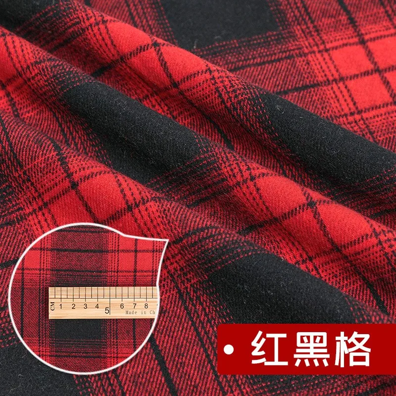 Hochwertiger schottischer Karo-Baumwollstoff zum Nähen von Damenröcken für Herbst und Winter, Tartan-Designerstoff, halber Meter. – Detail 11