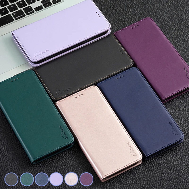 Wallet Flip Cover Leather Case For Samsung Galaxy M34 A25 A54 5G A14 A24 4G A34 A146 M346 Magnetic Card Slots Shockproof Bag