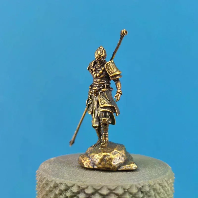Antique Monkey Sun Wu Miniature Figurines Craft Mini Golden Cudgel Wu  Statue Model Desk Ornaments Home Car