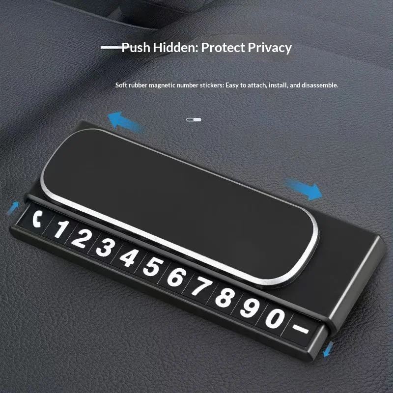 Temporary Parking Sign for Vehicles Vehicle Relocation Number Plate Vehicle-mounted Phone Plate Moving Vehicle Plate