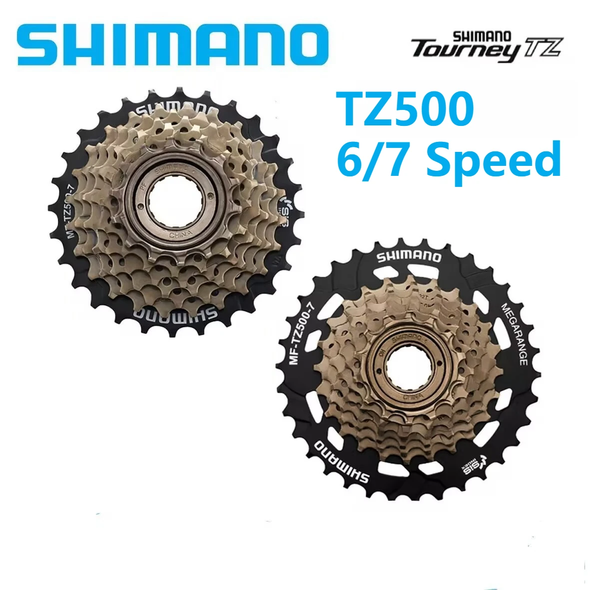 

SHIMANO TZ500 Bicycle Multiple Freewheel 6/7Speed Multiple Freewheel 14-28T 14-34T Cassette Sprocket Bike Parts