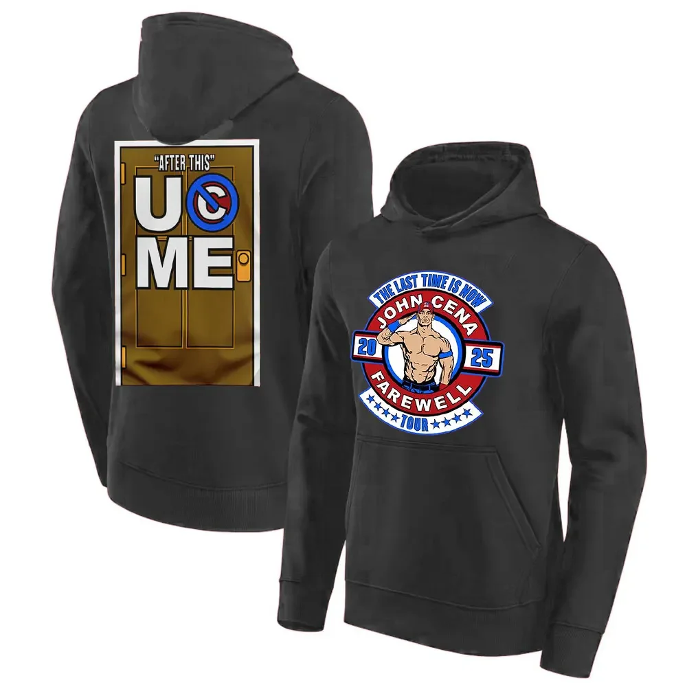 2025 Men Hoodies John Cena Afscheid T-Shirt Retro Unisex Hals Korte Mouw Mode Super Grote Snelheid Drogen Oversized Pullover