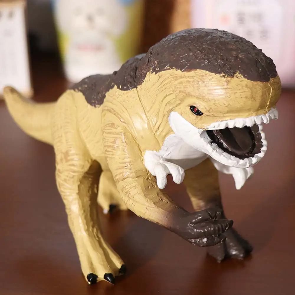 Resin Simulation Dinosaur Figures Handmad Collectible Realistic Dinosaur Model Animals Figure Statue