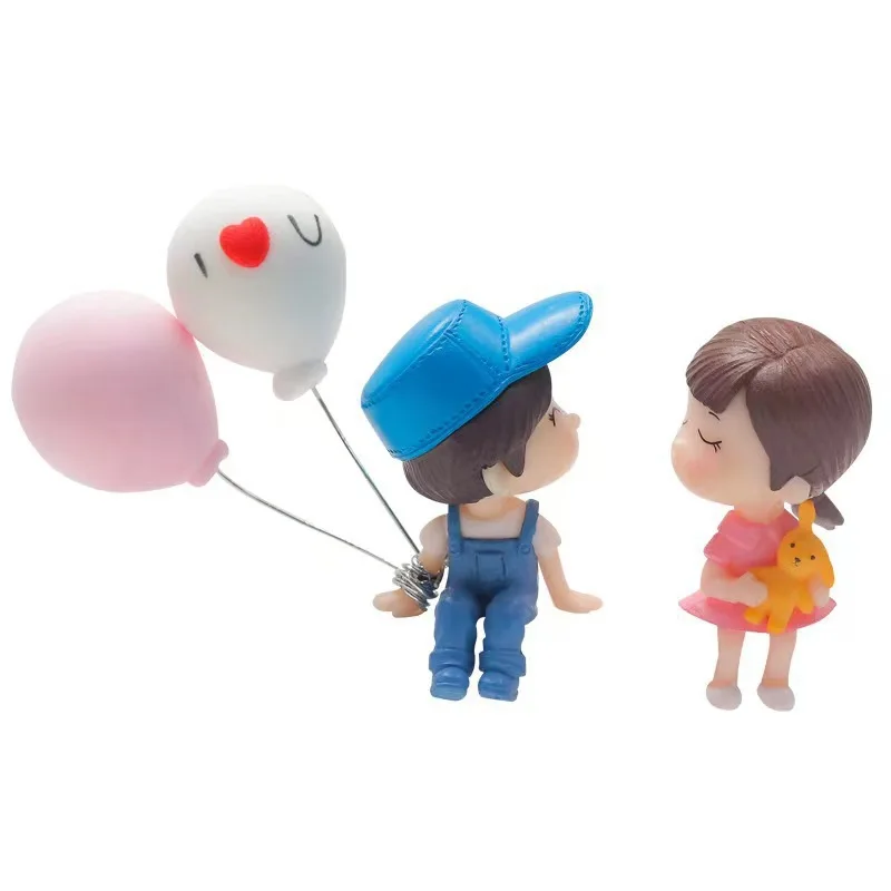 Nette Cartoon Paare Auto Dekoration Zubehör Romantische Figuren Ballon Ornament Auto Innen Dashboard Zubehör Geschenke