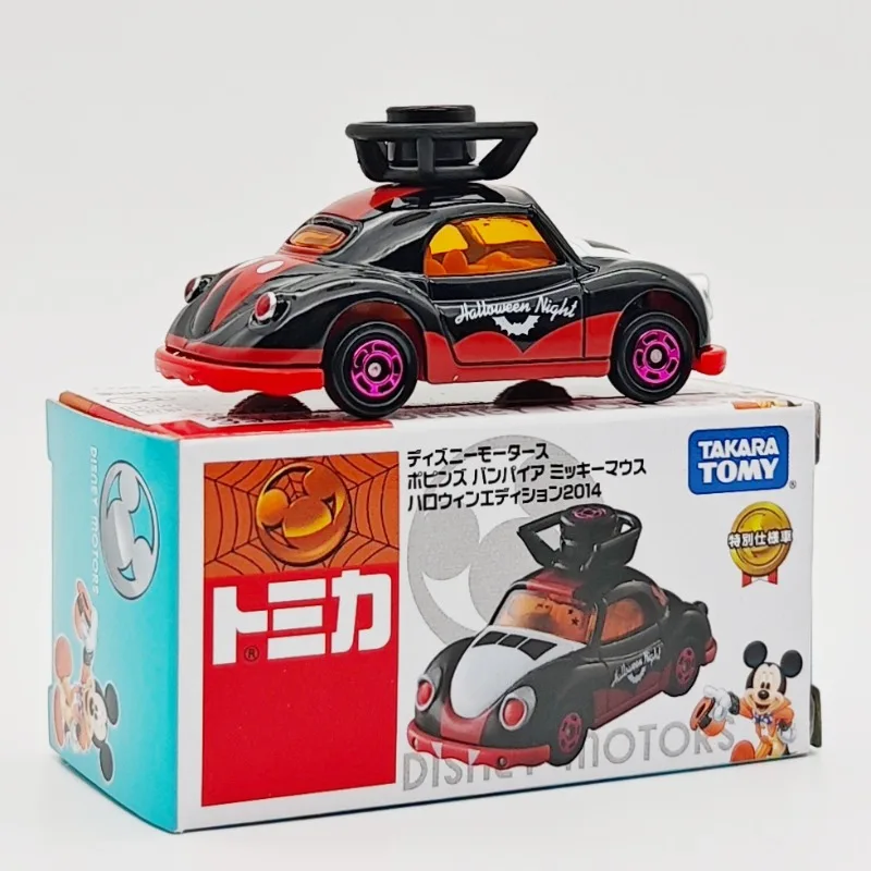 TAKARA TOMY Tomica DISNEY MOTORS Mickey und Minnie Halloween Special Edition Legierung Spielzeug Kraftfahrzeug Druckguss Metall Modell Geschenke