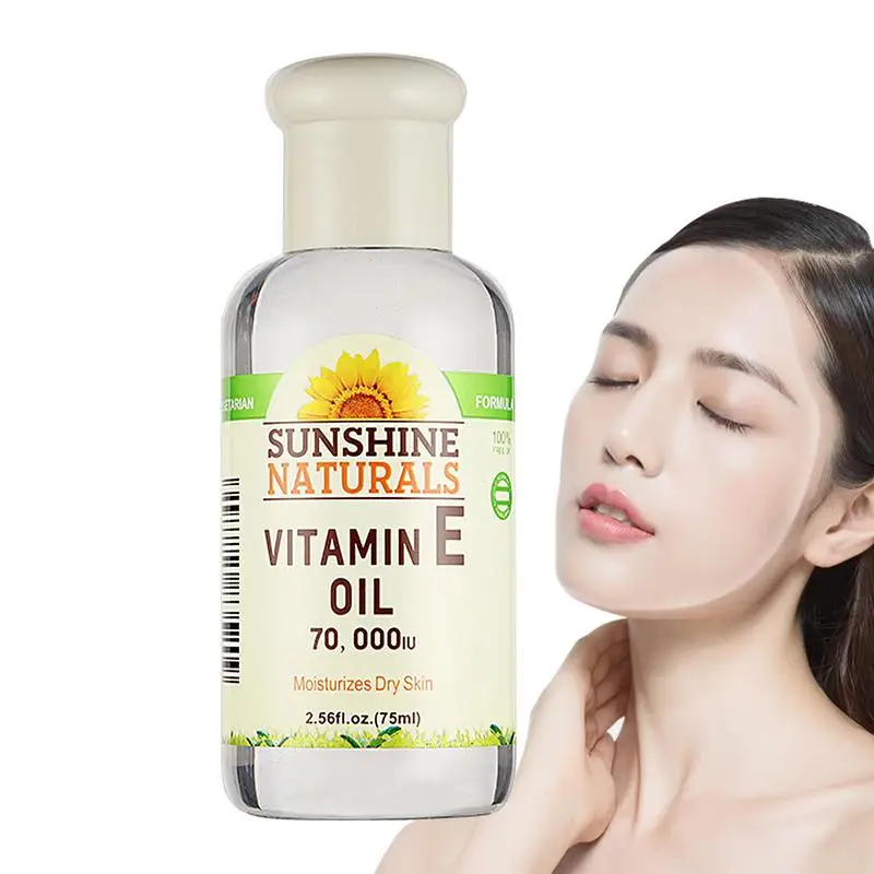 Vitamin E Face Essence Oil VE Butter Oil Sunflower Oil Nourishing Plant-Based Organic Facial Oil Anti Wrinkle Freckle Repair oil