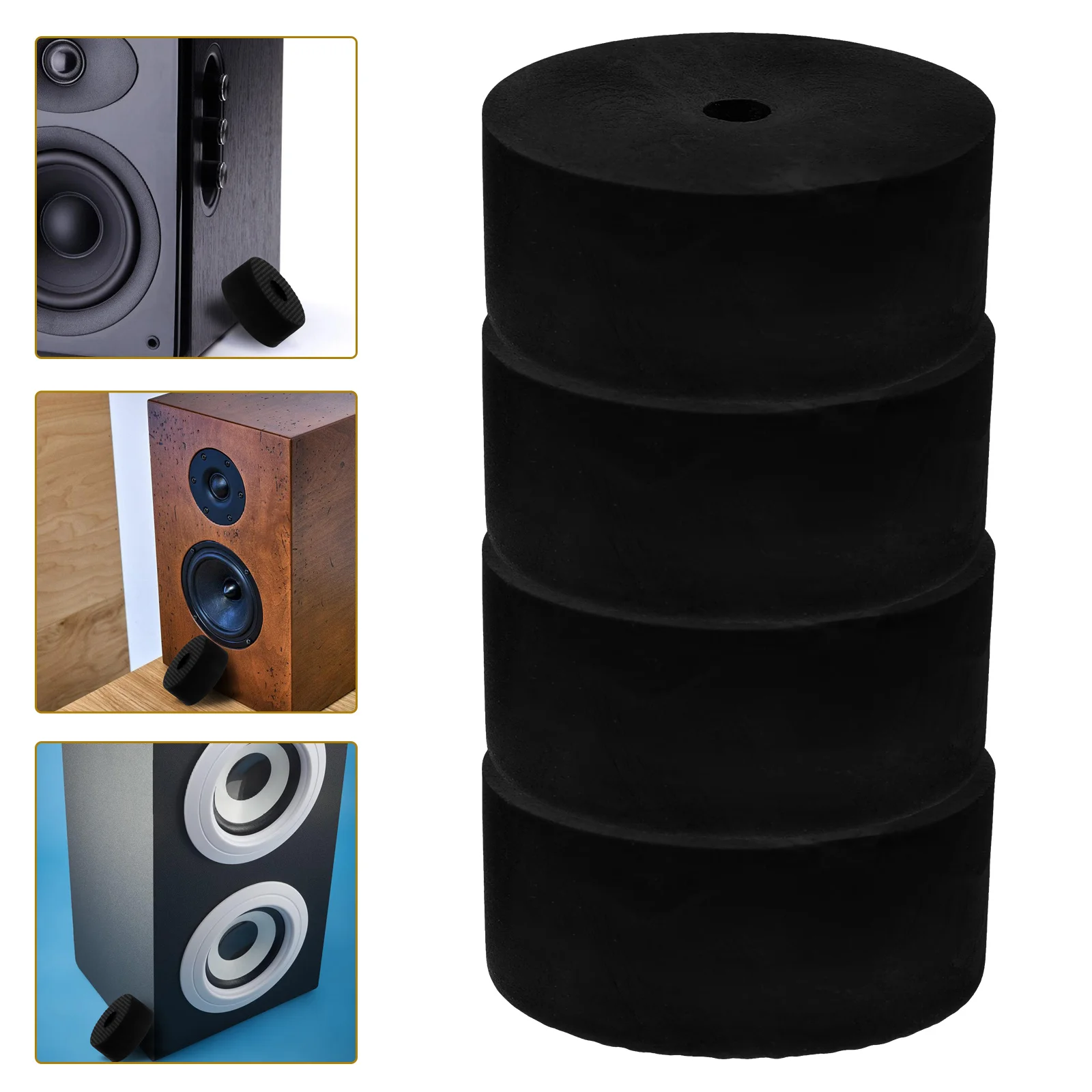 

8pcs Speaker Cabinet Leg Pads Rubber Isolation Feet Anti-Vibration Floor Protector For Amplifier Machinery Equipment Pad