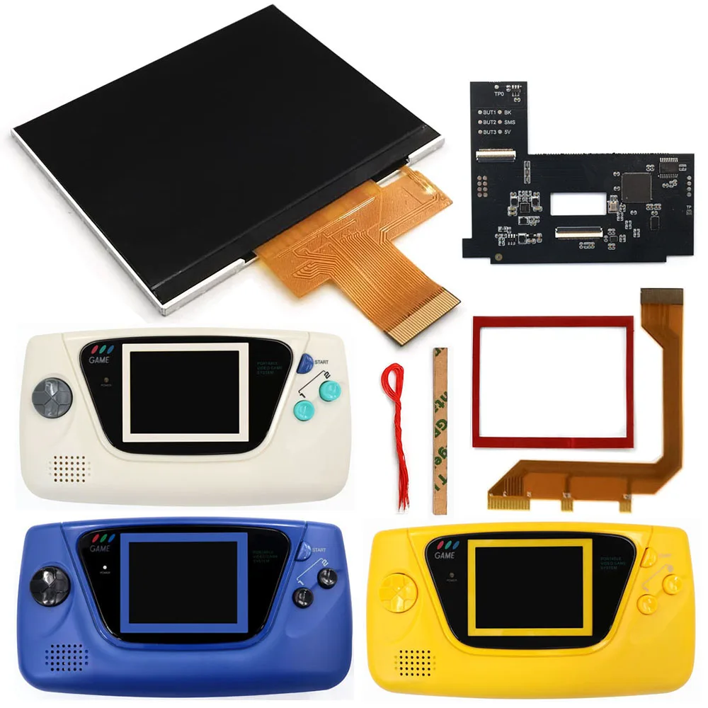 

Для SEGA Game Gear 3,5 "IPS ЖК-дисплей 640x480 Ретро Pixel HD High Light Kit для игрового снаряжения SEGA для консоли SEGA GG