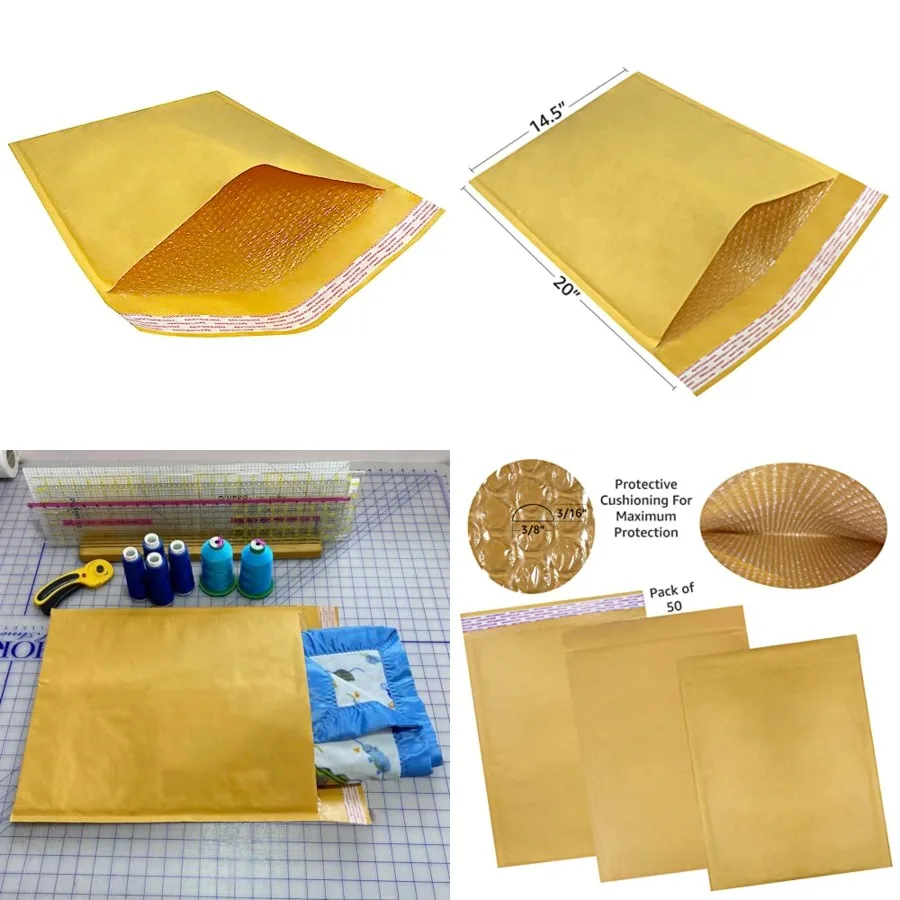 

Kraft Bubble Mailers, Pack, Self- Seal Padded Mailing Envelopes, Durable Shipping Envelopes, Padded Envelopes, Mailing Bubble M