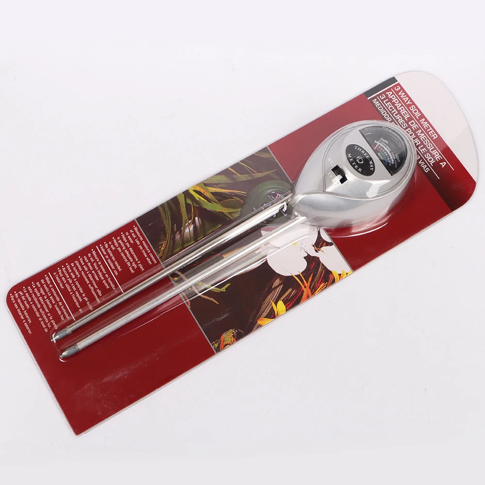 

3 in 1 Soil PH Meter Humidity Sunlight Soil Detector Moisture Soil Tester Acidity Sensor No Battery for Plant Garden Greenhouse