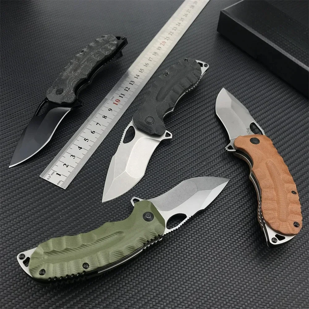 4 Models Kiku XR Tactical Pocket Folding Knife CTS XHP Blade Linen Micarta Handle Hunting Rescue Portable Survival Knife