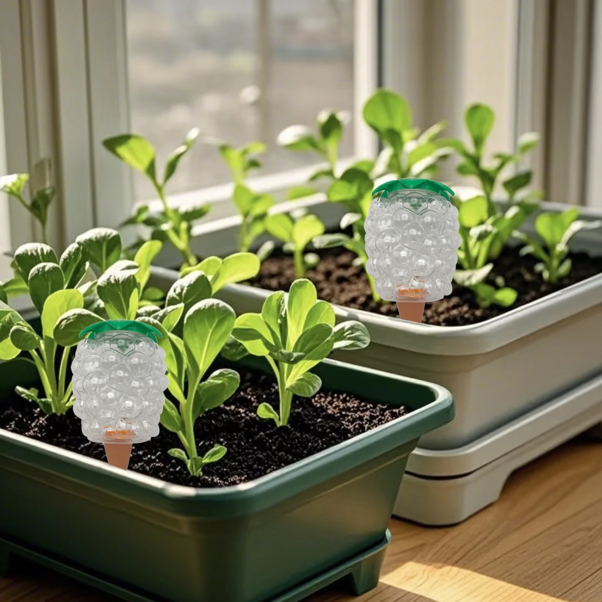 1 قطعة جهاز سقي النباتات الأوتوماتيكي نظام الري بالتنقيط أدوات الري الذاتي لوازم المياه الزهرية #4