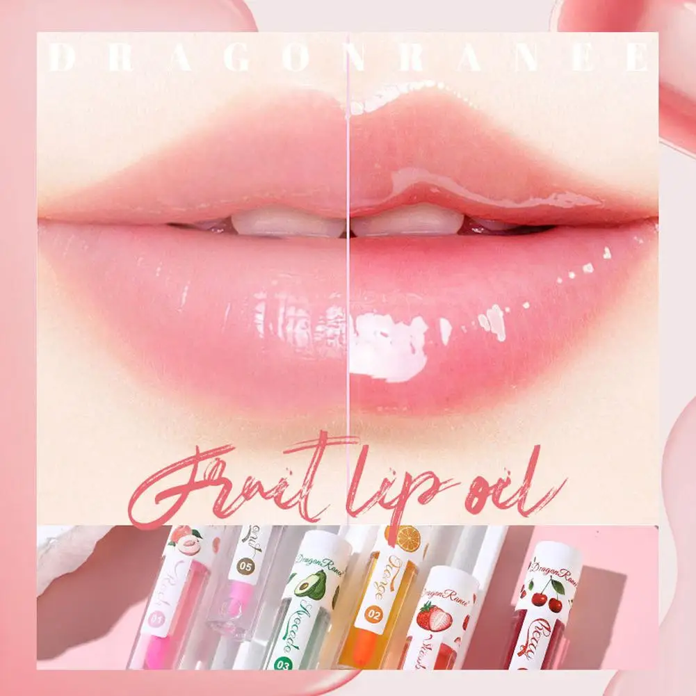 Fruit Spiegel Water Lipgloss Transparant Glas Lip Voedt Lip Hydraterende Lijnen Cosmetica Make-Up Glazuur Reducerende Olie Lip G9e2