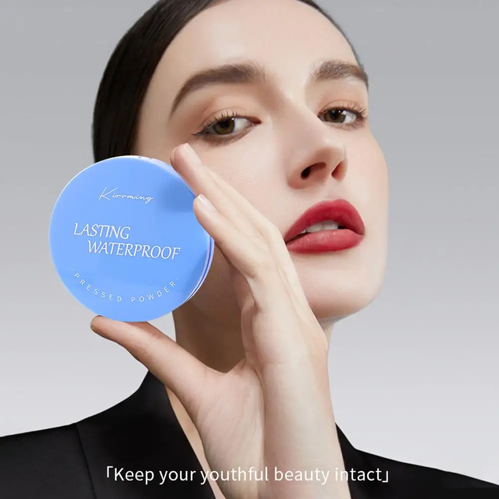 Silk Soft Mist Powder Cake Long-lasting Waterproof Texture Smooth Press Sace Powder Control Lady Polvo Oil Powder Face