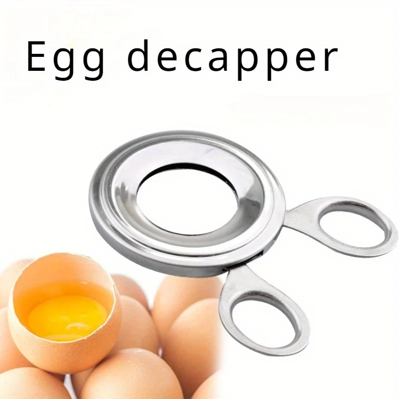 1pc Stainless steel shell opener trimmer egg lid opener egg trimmer egg slicer