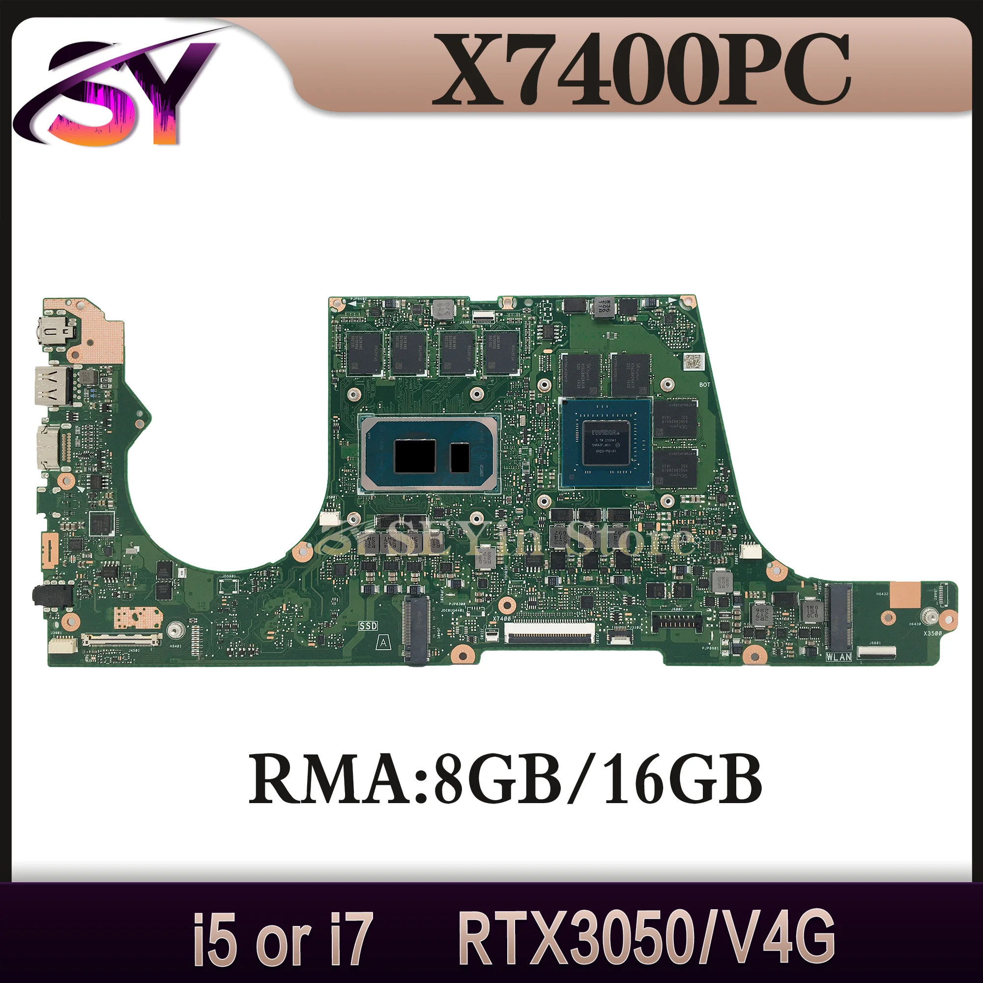 Laptop Motherboard Mainboard, X7400PC, N7600PC, X7600PC, X3500PC, X3500PA, X3500PH, V3500P, X3400PC, X3400PA, K3500PC X3400PH