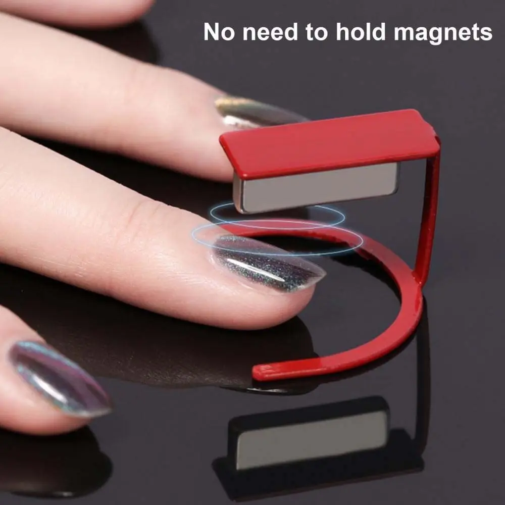 Gereedschap Compacte Nagelmagneten Gellak Houder Nagellak Magneetbeugel 3 Kleuren Nail Art Magneet Beugel Cat Eye Magneet Houder