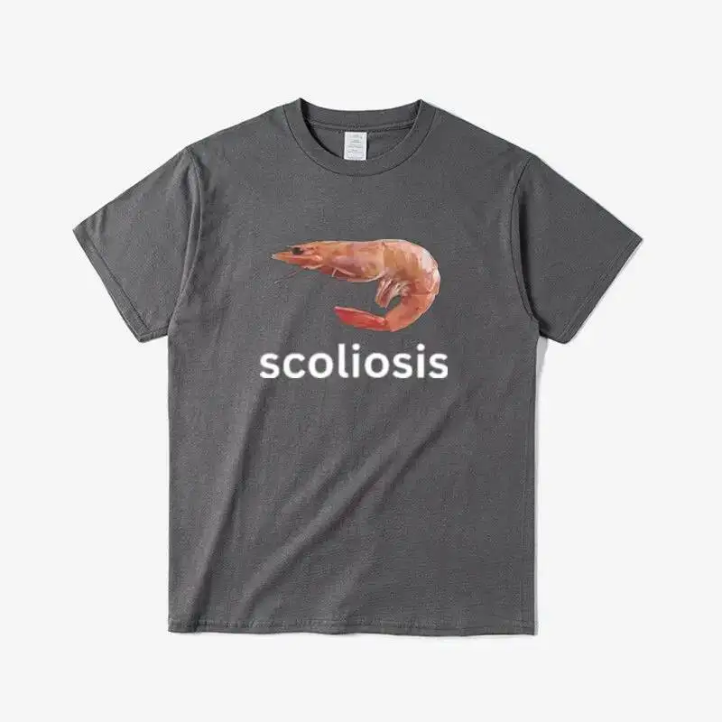 تي شيرت Fun Shimp للرجال مطبوع صيفي عتيق كاواي لركوب الأمواج على الشاطئ للجنسين كاجوال قابل للتنفس #2