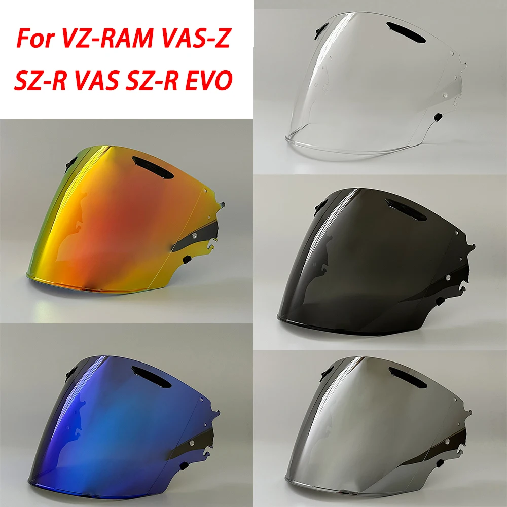 

Helmet Visor For VAS-Z RAM X VZ RAM SZ-R VAS SZ-R EVO Motorcycle Helmet Visor goggles plating silver Replacement Lens For Arai