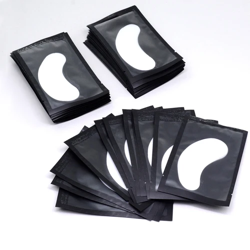 50 pares de parches para ojos, extensión de pestañas debajo de las almohadillas para los ojos, pegatinas de Gel de hidrogel para injerto de pestañas, herramientas de belleza