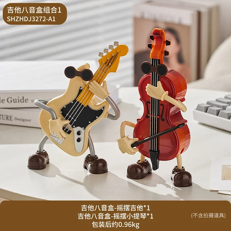 Nordic Room Decor Accessories Creative Unique Musical Instrument Kawaii Decoration Home Sculptures and Figurines Birthday Gift