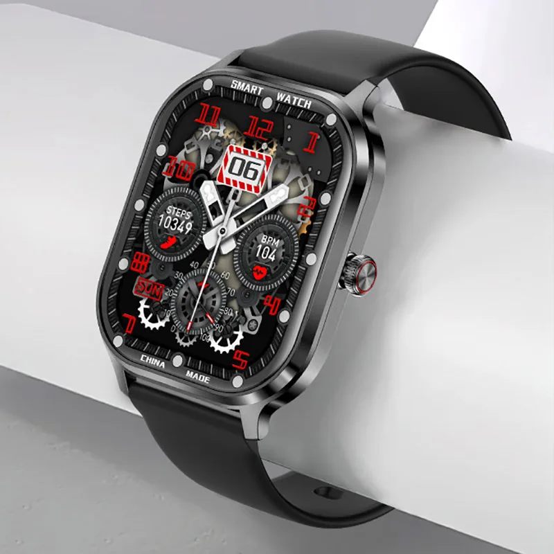 

Fashion Smart Sports Watch 2.02inch Ultra thin Square design Health Monitoring Sport Fitness Tracker Men Women Smartwatch